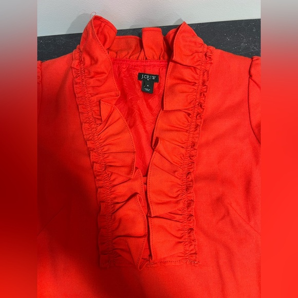 J. Crew Red Ruffle Mini Dress - Picture 7 of 12